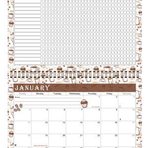 2027 Monthly Desktop/Wall Calendar/Planner - Habit Tracker - (Edition #030)